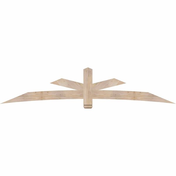 Ekena Millwork Alberta Smooth Timber Gable Bracket, Douglas Fir, 108"W x 22"H x 1 1/2"D x 5 1/2"F, 5/12 Pitch GBW108X22X0206ALB00SDF - main